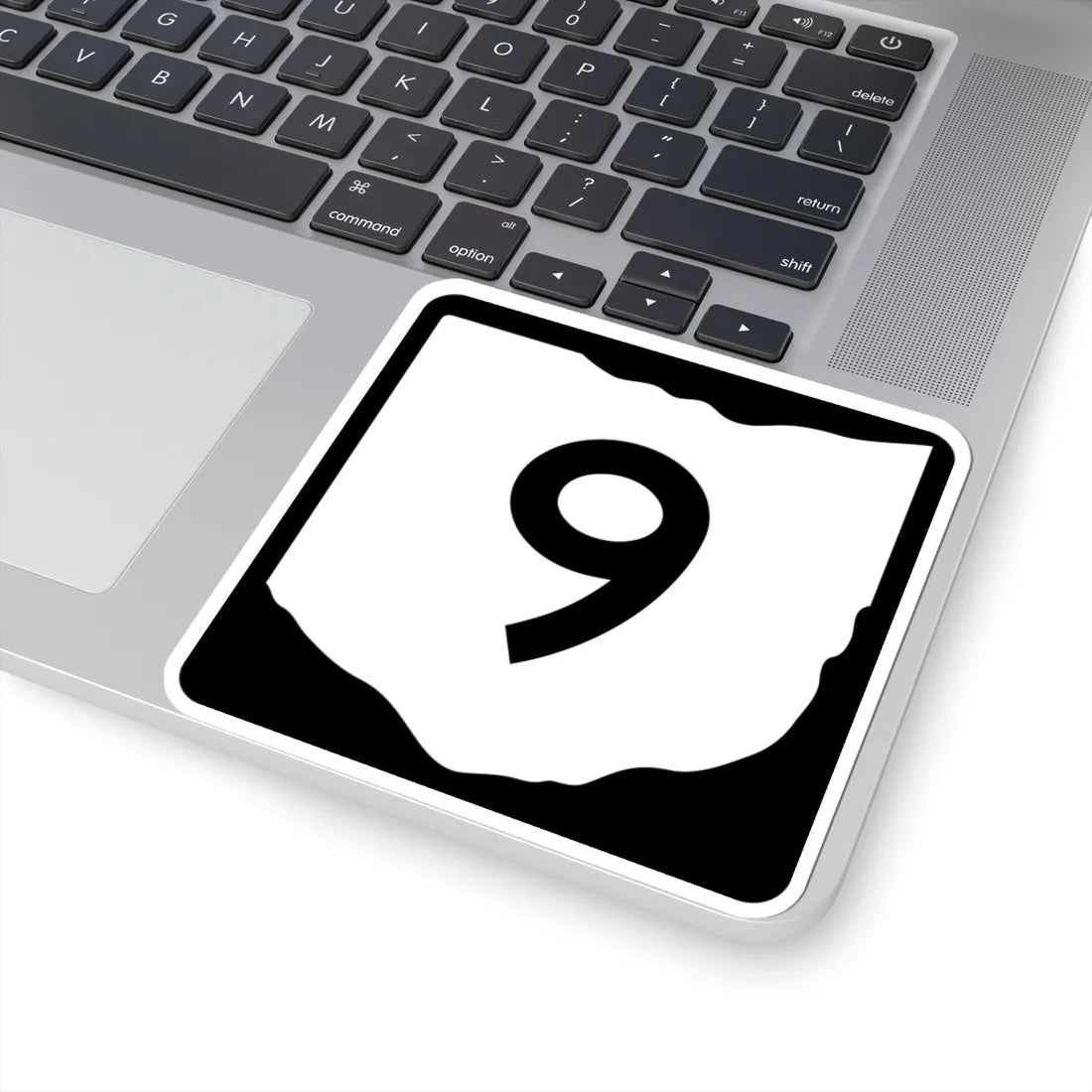 OH-9 (Ohio) (Road Sign) STICKER Vinyl Kiss-Cut Decal - The Sticker Space