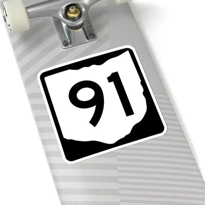 OH-91 (Ohio) (Road Sign) STICKER Vinyl Kiss-Cut Decal - The Sticker Space
