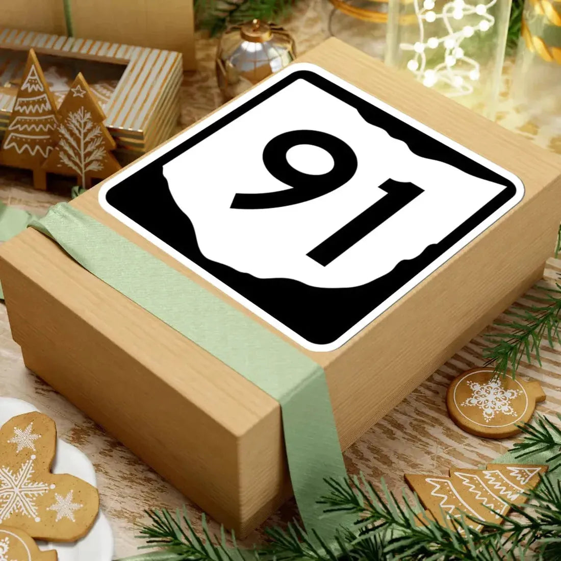 OH-91 (Ohio) (Road Sign) STICKER Vinyl Kiss-Cut Decal - The Sticker Space