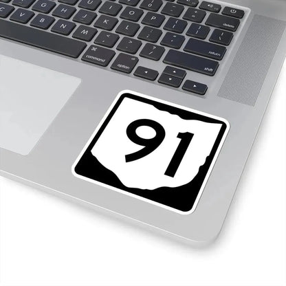 OH-91 (Ohio) (Road Sign) STICKER Vinyl Kiss-Cut Decal - The Sticker Space