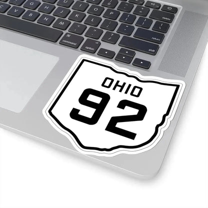 OH-92 1927 (Ohio) (Road Sign) STICKER Vinyl Kiss-Cut Decal - The Sticker Space