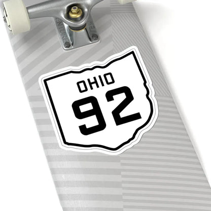 OH-92 1927 (Ohio) (Road Sign) STICKER Vinyl Kiss-Cut Decal - The Sticker Space