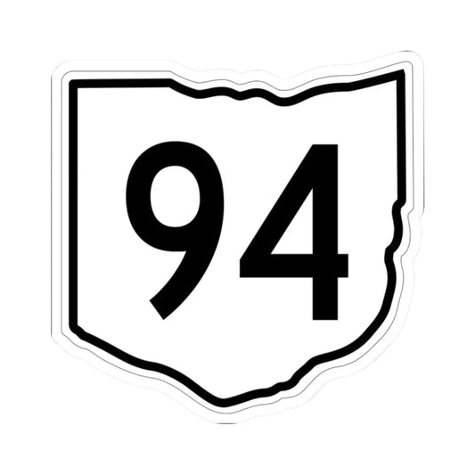 OH-94 1960 (Ohio) (Road Sign) STICKER Vinyl Kiss-Cut Decal 2 Inch White - The Sticker Space
