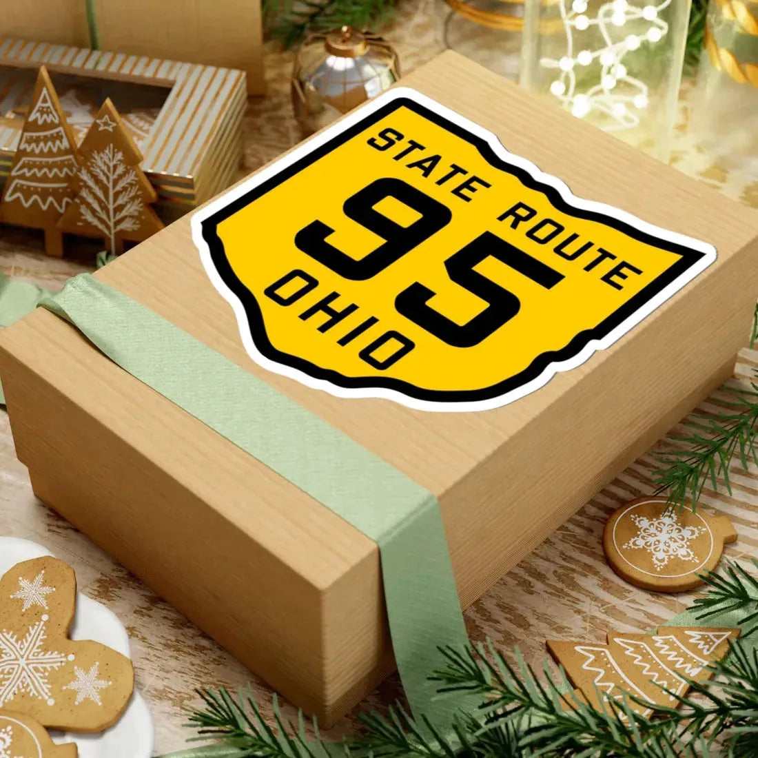 OH-95 1920 (Ohio) (Road Sign) STICKER Vinyl Kiss-Cut Decal - The Sticker Space
