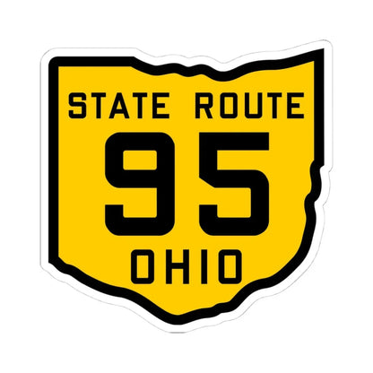 OH-95 1920 (Ohio) (Road Sign) STICKER Vinyl Kiss-Cut Decal - The Sticker Space