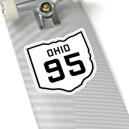 OH-95 1927 (Ohio) (Road Sign) STICKER Vinyl Kiss-Cut Decal - The Sticker Space