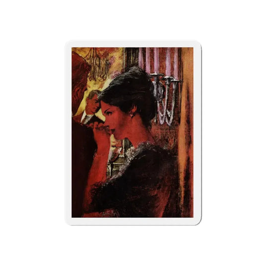 Oh, Be Careful! (2) Cosmopolitan Illustration, October 1964 (Magazine Illustration) Refrigerator Magnet 6 Inch - The Sticker Space