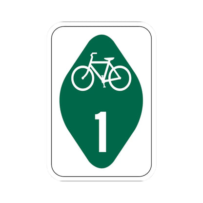 OH Bike 1 (Ohio) (Road Sign) STICKER Vinyl Kiss-Cut Decal 2 Inch White - The Sticker Space