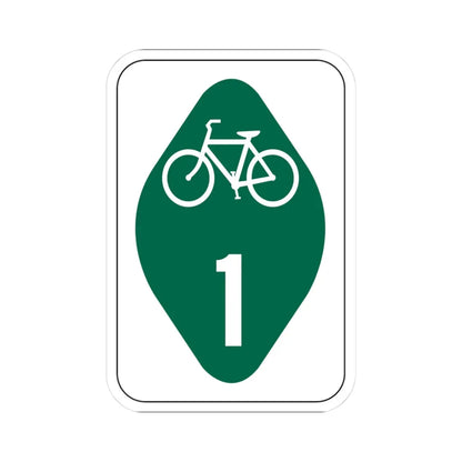 OH Bike 1 (Ohio) (Road Sign) STICKER Vinyl Kiss-Cut Decal 3 Inch White - The Sticker Space