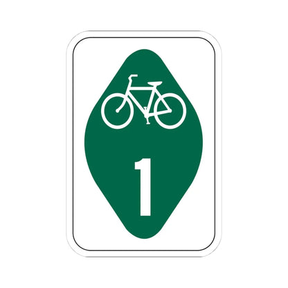 OH Bike 1 (Ohio) (Road Sign) STICKER Vinyl Kiss-Cut Decal 4 Inch White - The Sticker Space