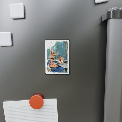 Oh Boy, Esquire Magazine Illustration, March 1954 (Magazine Illustration) Refrigerator Magnet-The Sticker Space