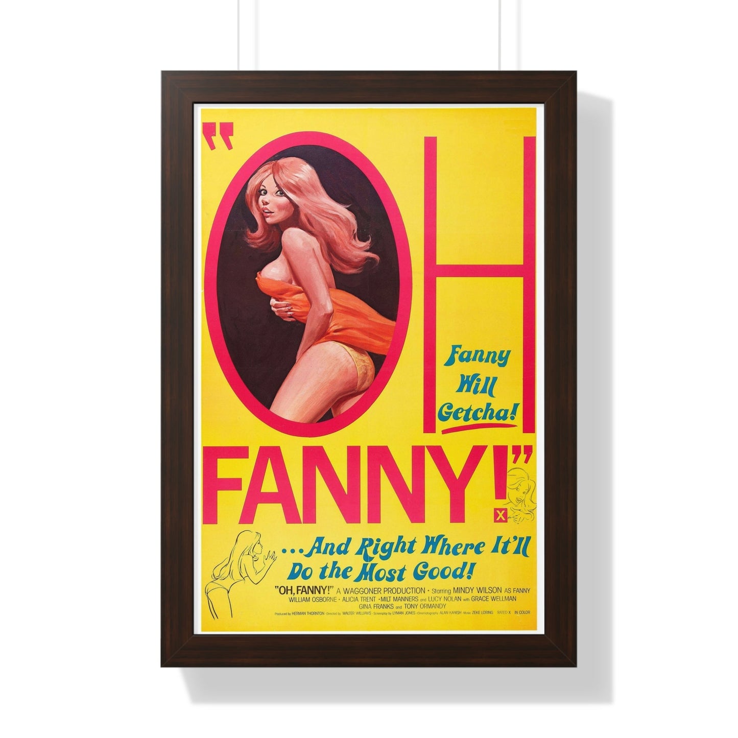 OH FANNY! 1971 - Framed Movie Poster-16″ x 24″-The Sticker Space