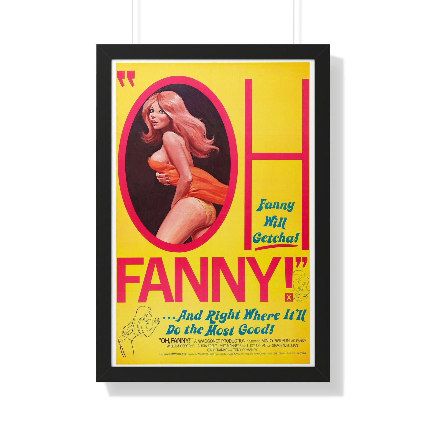 OH FANNY! 1971 - Framed Movie Poster-20" x 30"-The Sticker Space