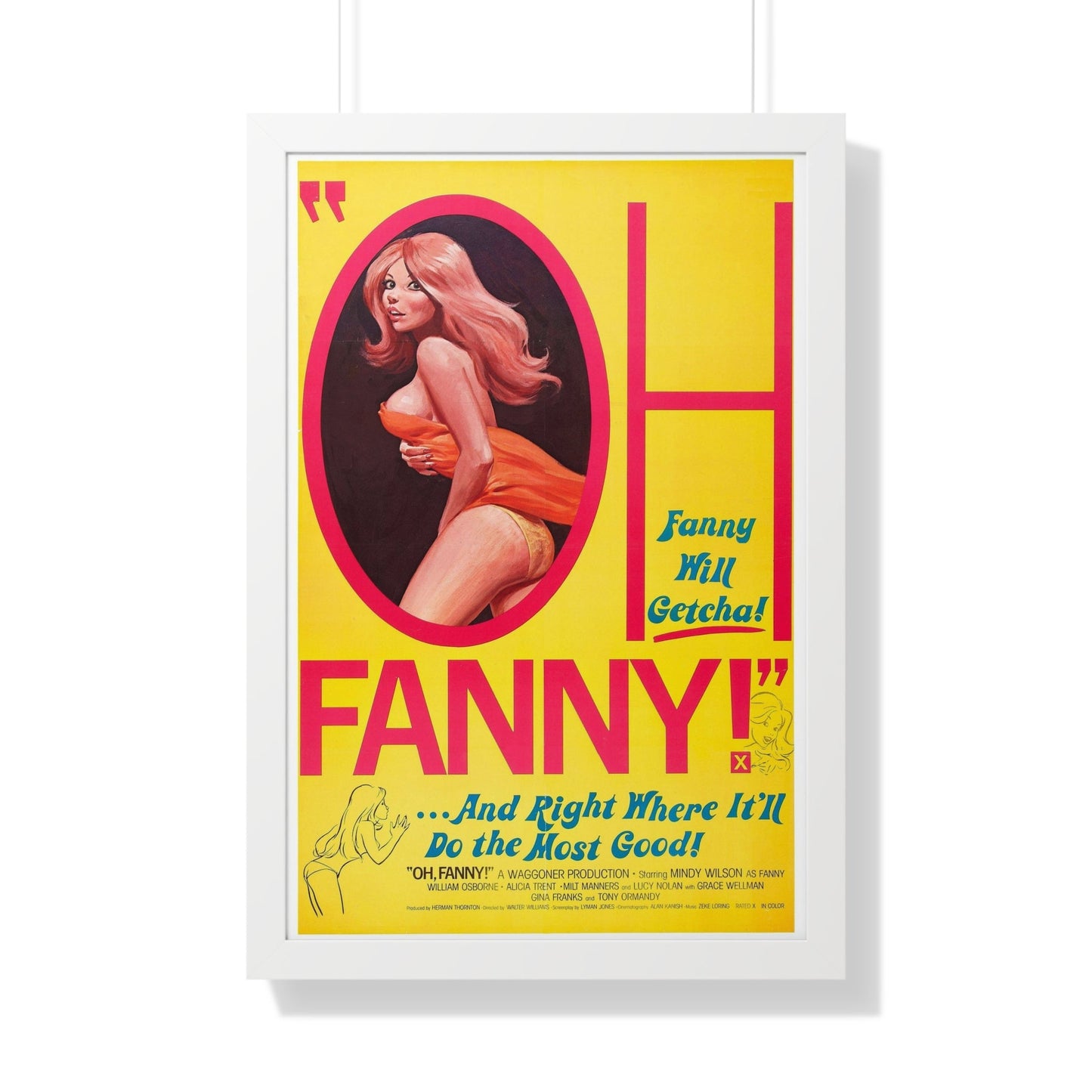 OH FANNY! 1971 - Framed Movie Poster-20" x 30"-The Sticker Space