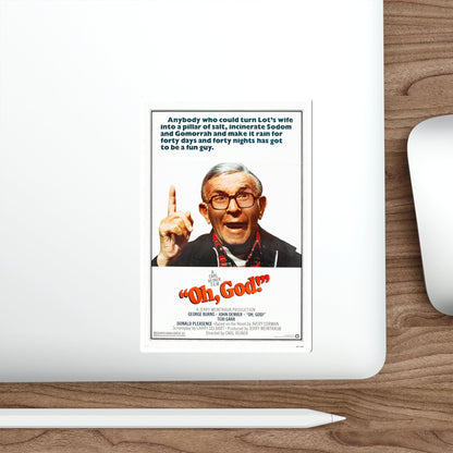 Oh God 1977 Movie Poster STICKER Vinyl Die-Cut Decal-The Sticker Space