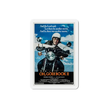 Oh, God! Book II 1980 Movie Poster Refrigerator Magnet 2 Inch - The Sticker Space