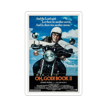 Oh, God! Book II 1980 Movie Poster STICKER Vinyl Die-Cut Decal 4 Inch - The Sticker Space