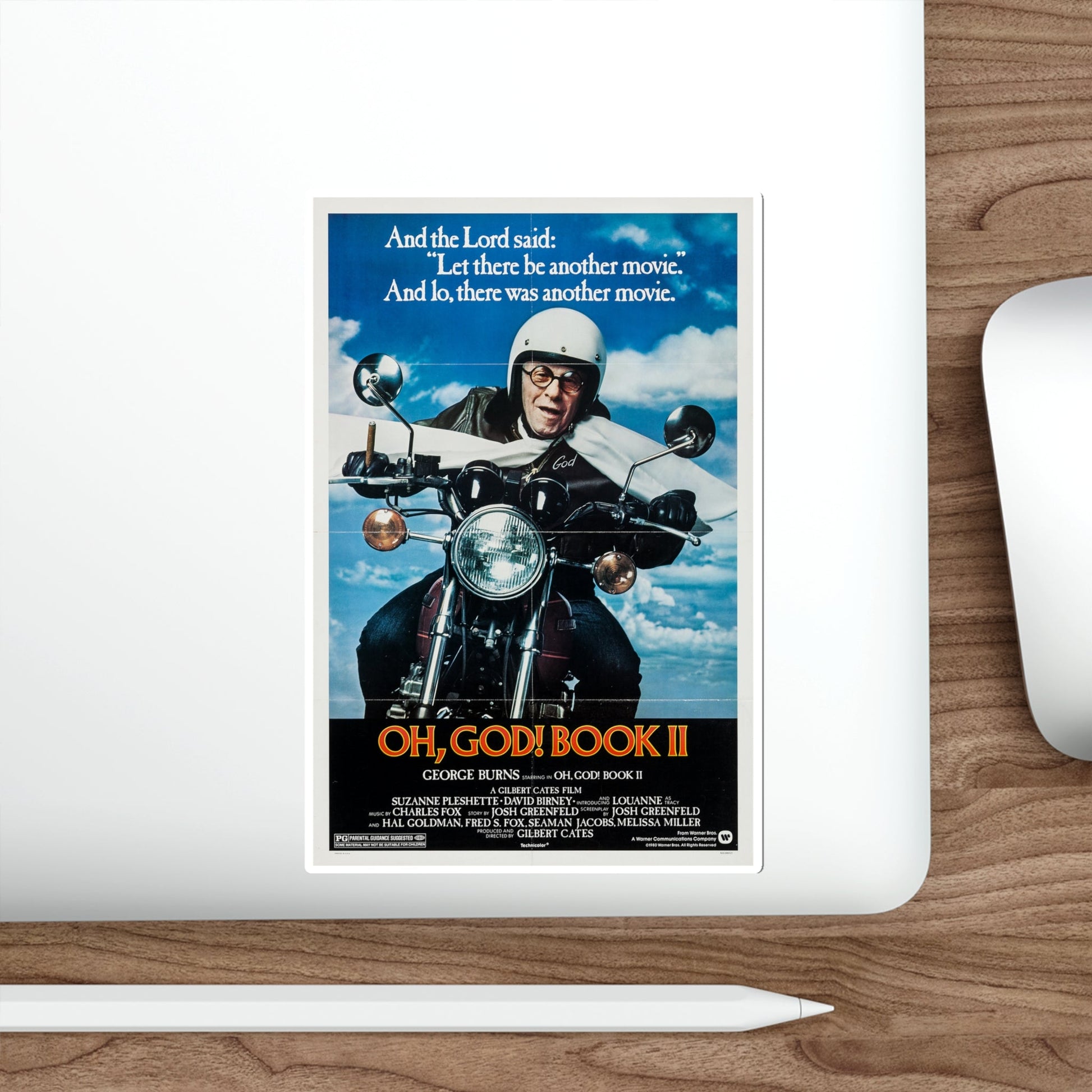 Oh, God! Book II 1980 Movie Poster STICKER Vinyl Die-Cut Decal-The Sticker Space