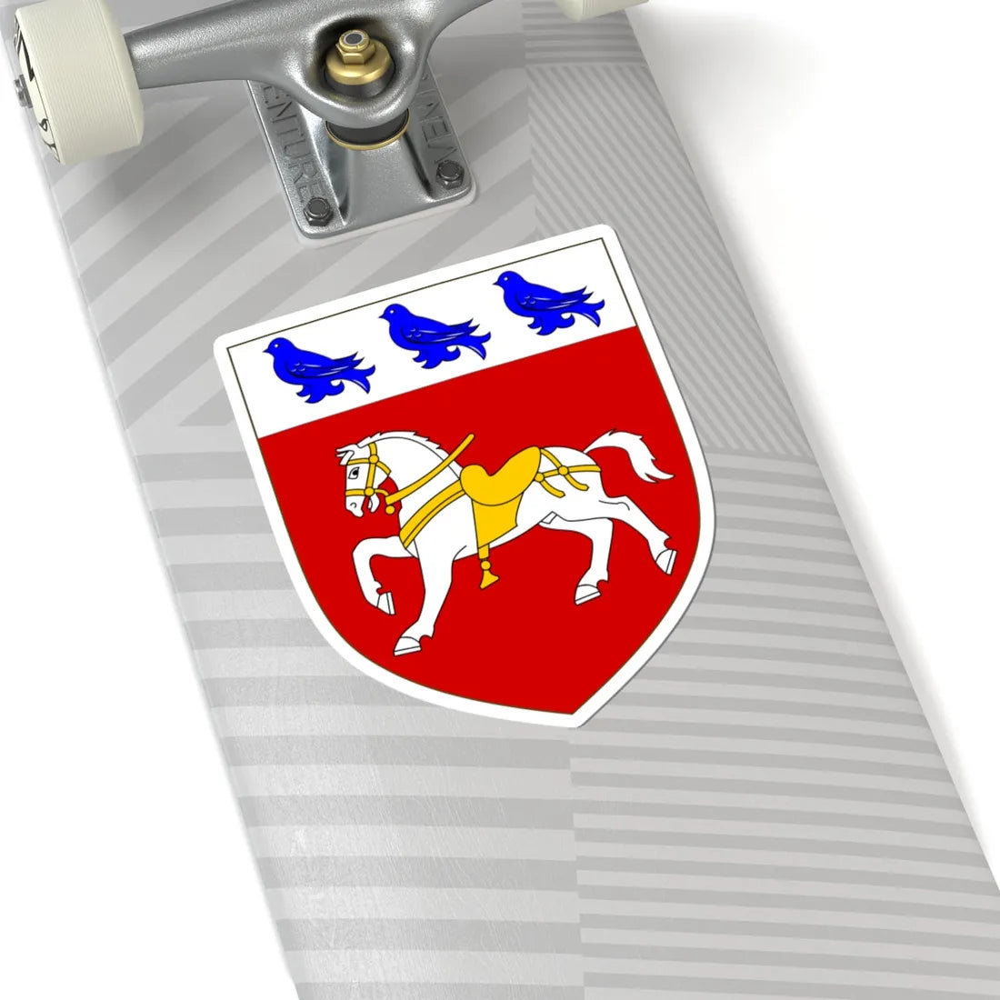 OHalloran arms no lizard crest (Ireland) (Coat of Arms) STICKER Vinyl Kiss-Cut Decal - The Sticker Space