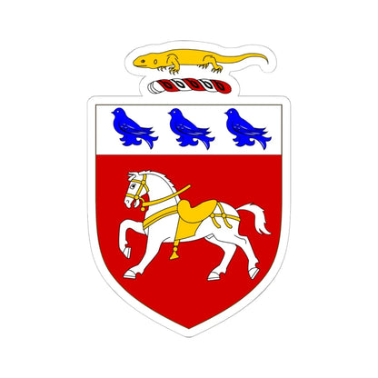 OHalloran arms with lizard crest (Ireland) (Coat of Arms) STICKER Vinyl Kiss-Cut Decal 6 Inch White - The Sticker Space