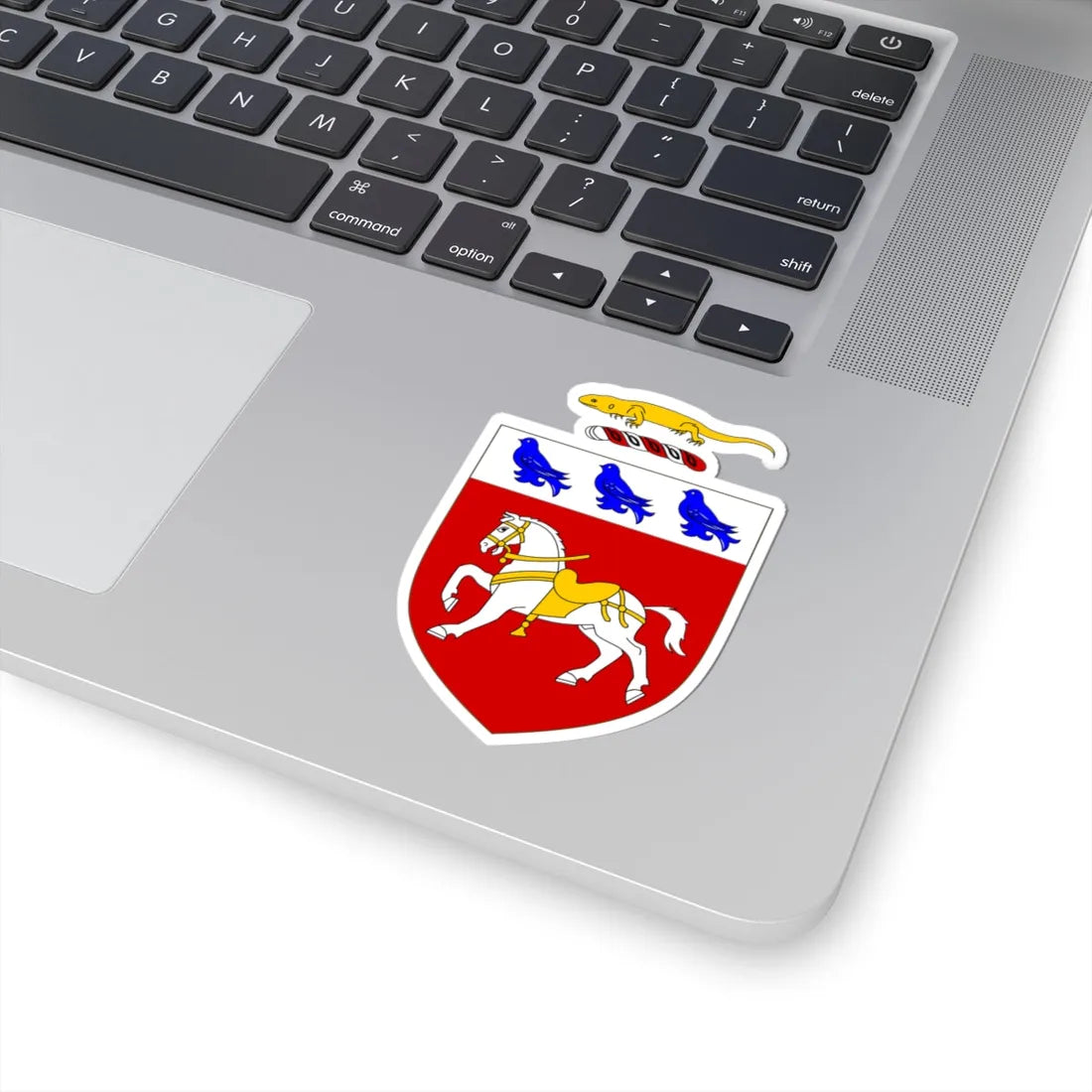 OHalloran arms with lizard crest (Ireland) (Coat of Arms) STICKER Vinyl Kiss-Cut Decal - The Sticker Space