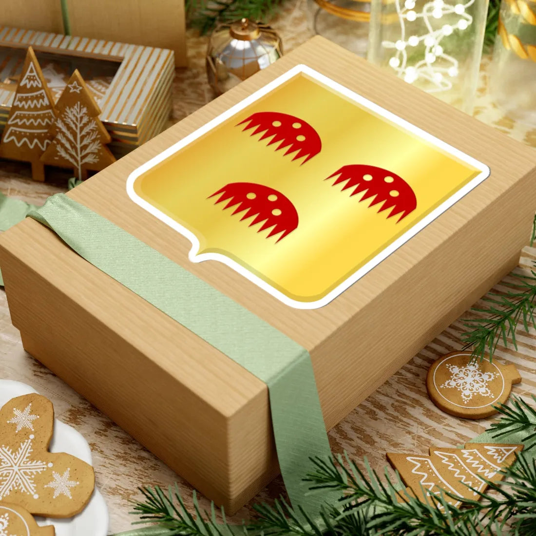 Ohey wapen (Belgium) (Coat of Arms) STICKER Vinyl Kiss-Cut Decal - The Sticker Space