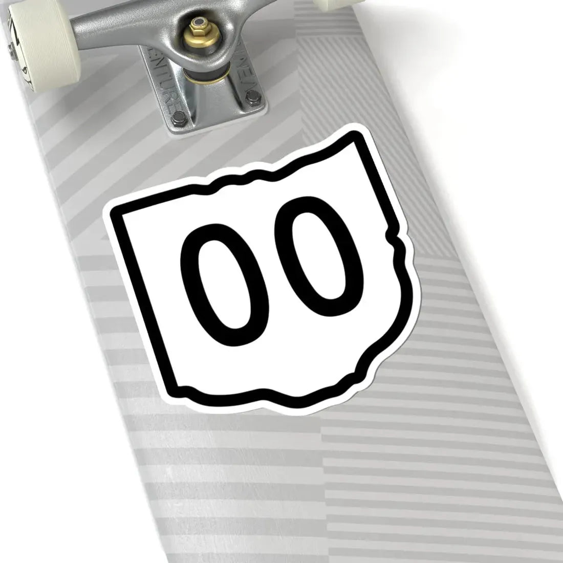 Ohio 2d sticker template (Ohio) (Road Sign) STICKER Vinyl Kiss-Cut Decal - The Sticker Space