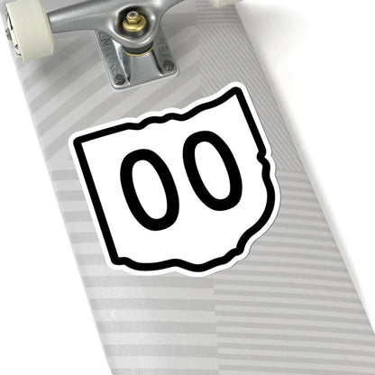 Ohio 2d sticker template (Ohio) (Road Sign) STICKER Vinyl Kiss-Cut Decal - The Sticker Space