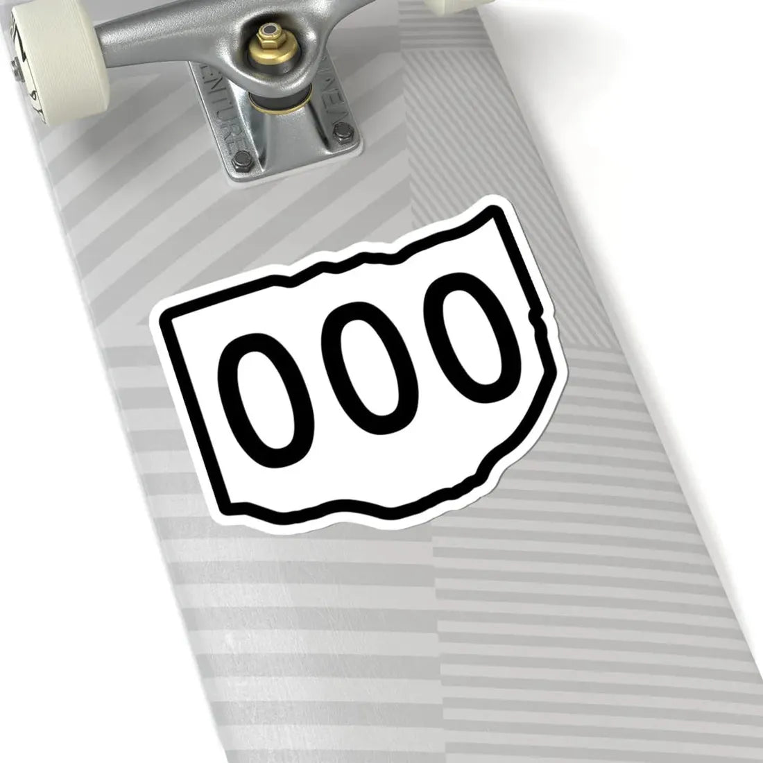 Ohio 3d sticker template (Ohio) (Road Sign) STICKER Vinyl Kiss-Cut Decal - The Sticker Space