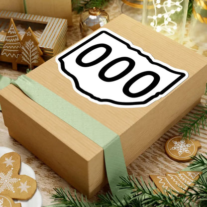 Ohio 3d sticker template (Ohio) (Road Sign) STICKER Vinyl Kiss-Cut Decal - The Sticker Space