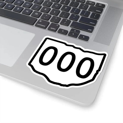 Ohio 3d sticker template (Ohio) (Road Sign) STICKER Vinyl Kiss-Cut Decal - The Sticker Space
