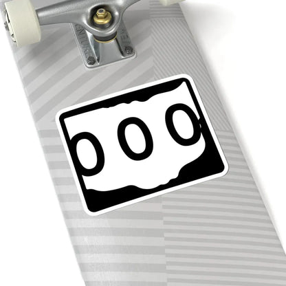 Ohio 3d template (Ohio) (Road Sign) STICKER Vinyl Kiss-Cut Decal - The Sticker Space