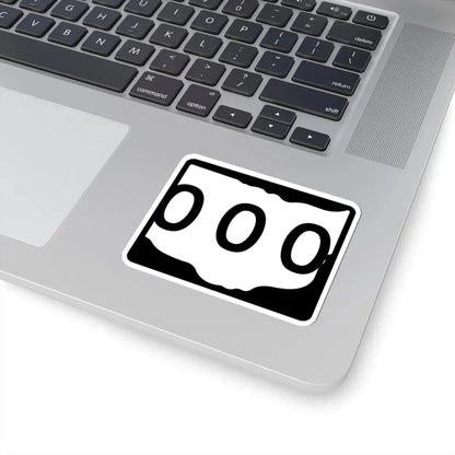 Ohio 3d template (Ohio) (Road Sign) STICKER Vinyl Kiss-Cut Decal - The Sticker Space