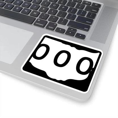 Ohio 3d template (Ohio) (Road Sign) STICKER Vinyl Kiss-Cut Decal - The Sticker Space