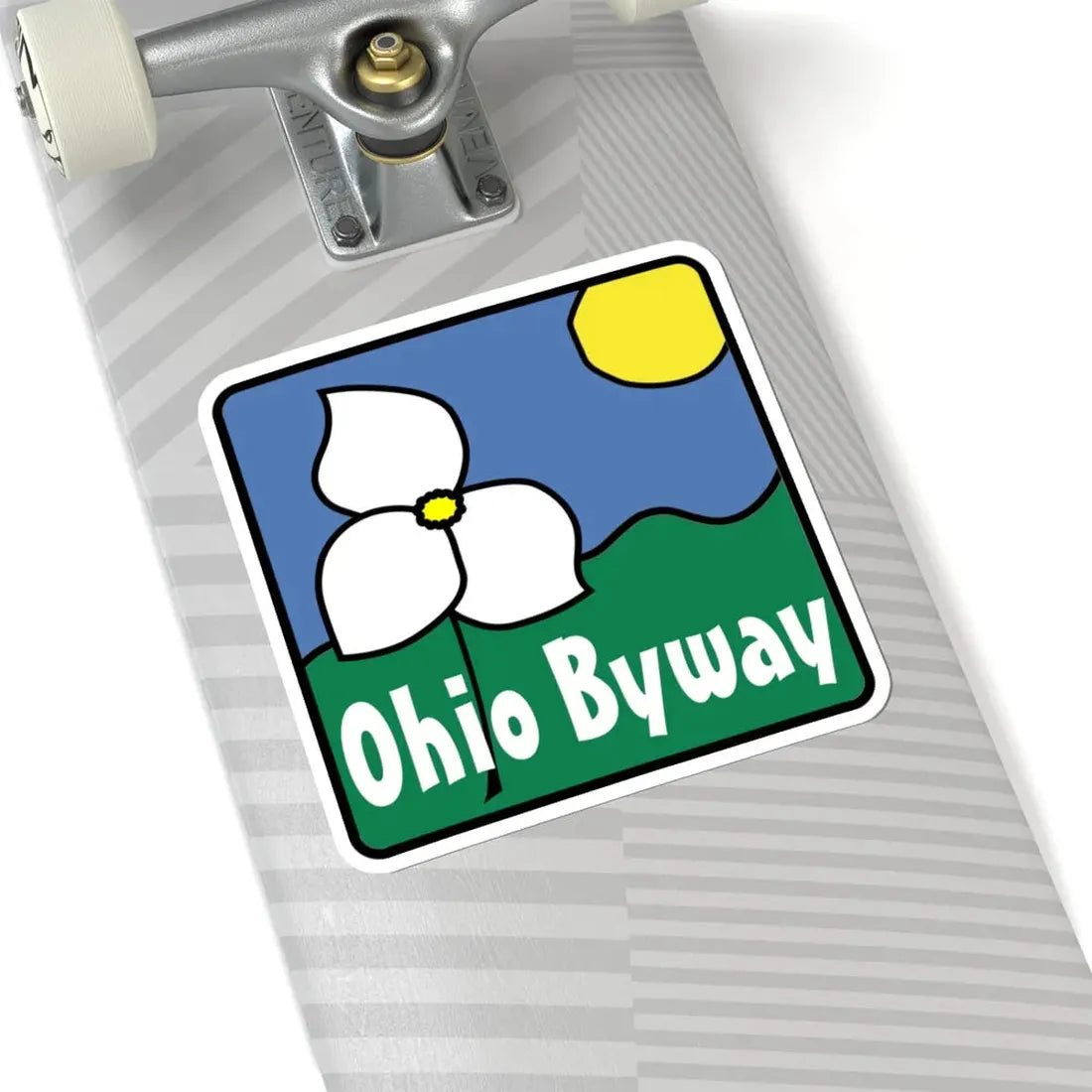 Ohio Byway sign (Ohio) (Road Sign) STICKER Vinyl Kiss-Cut Decal - The Sticker Space