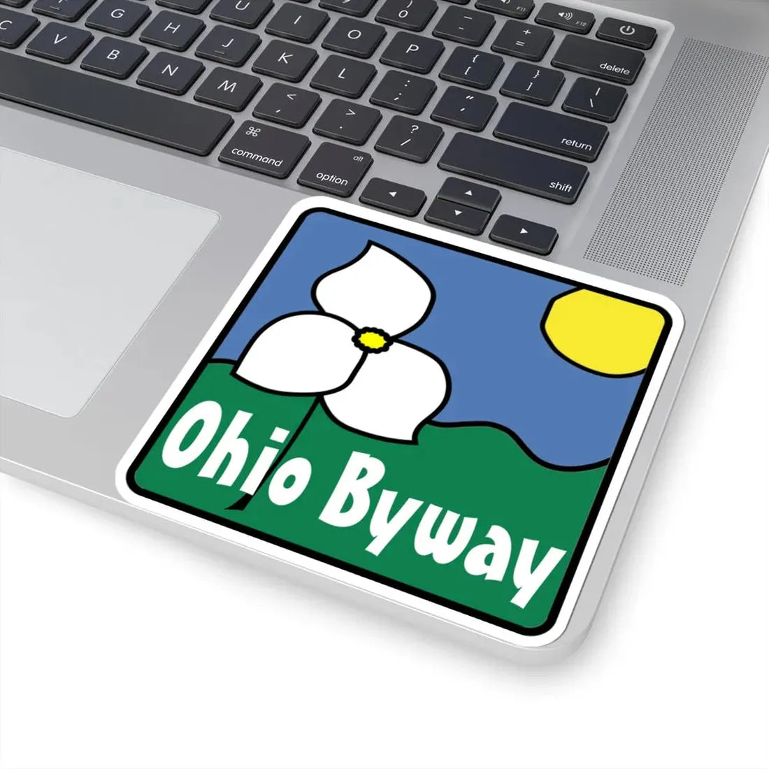 Ohio Byway sign (Ohio) (Road Sign) STICKER Vinyl Kiss-Cut Decal - The Sticker Space