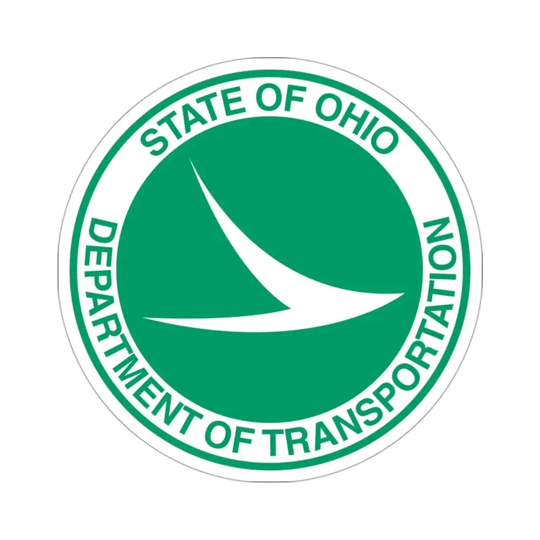 Ohio Department of Transportation STICKER Vinyl Die-Cut Decal 3 Inch - The Sticker Space