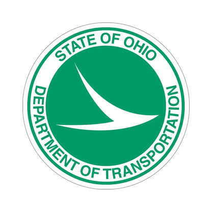 Ohio Department of Transportation STICKER Vinyl Die-Cut Decal 6 Inch - The Sticker Space