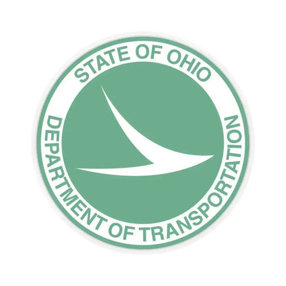 Ohio Department of Transportation - STICKER Vinyl Kiss-Cut Decal 6 Inch Transparent - The Sticker Space