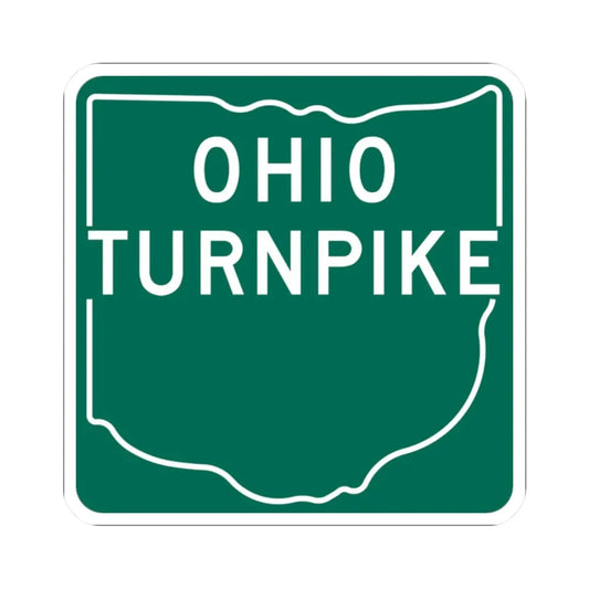 Ohio Turnpike 1960 (Ohio) (Road Sign) STICKER Vinyl Kiss-Cut Decal 2 Inch White - The Sticker Space