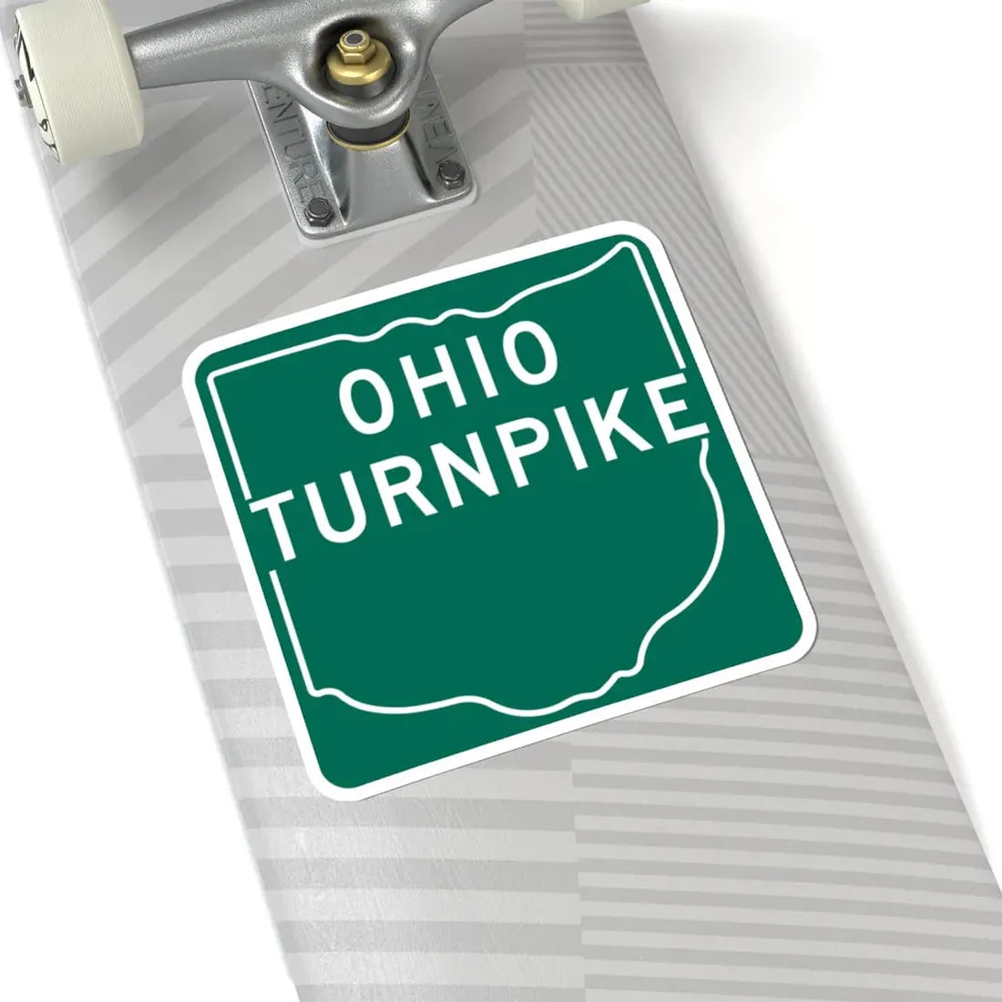 Ohio Turnpike 1960 (Ohio) (Road Sign) STICKER Vinyl Kiss-Cut Decal - The Sticker Space