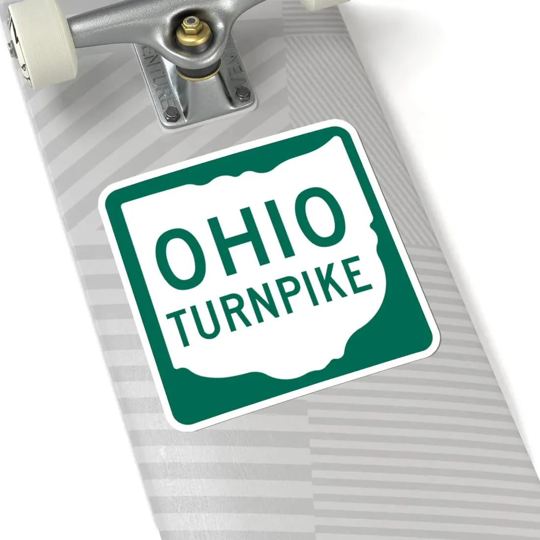 OhioTurnpike (Ohio) (Road Sign) STICKER Vinyl Kiss-Cut Decal - The Sticker Space