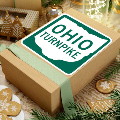 OhioTurnpike (Ohio) (Road Sign) STICKER Vinyl Kiss-Cut Decal - The Sticker Space