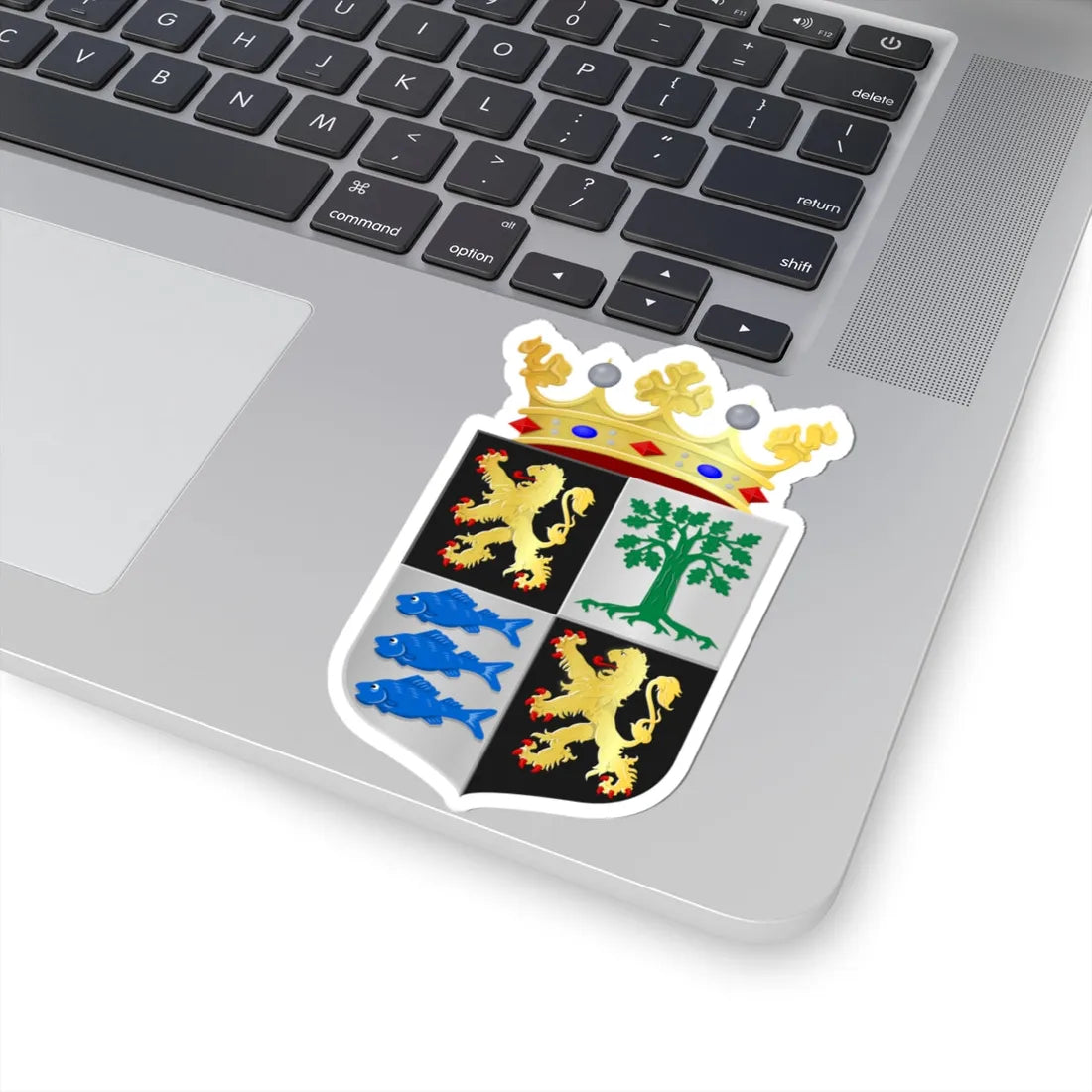 Oirschot wapen (Netherlands) (Coat of Arms) STICKER Vinyl Kiss-Cut Decal - The Sticker Space