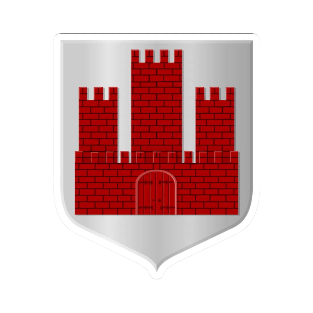 Oisterwijk wapen HRvA (Netherlands) (Coat of Arms) STICKER Vinyl Kiss-Cut Decal 2 Inch White - The Sticker Space