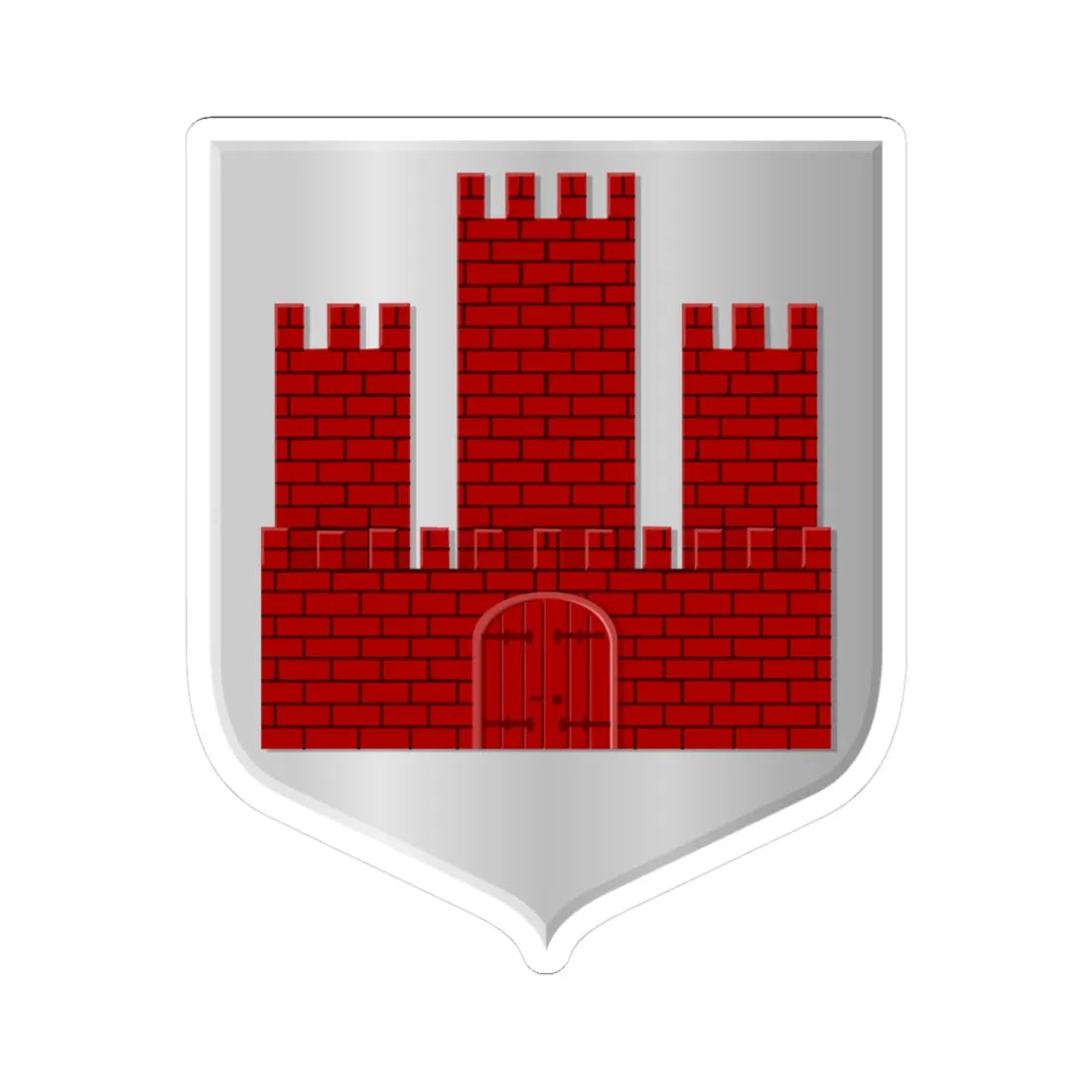 Oisterwijk wapen HRvA (Netherlands) (Coat of Arms) STICKER Vinyl Kiss-Cut Decal 3 Inch White - The Sticker Space