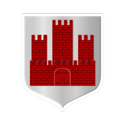 Oisterwijk wapen HRvA (Netherlands) (Coat of Arms) STICKER Vinyl Kiss-Cut Decal 3 Inch White - The Sticker Space