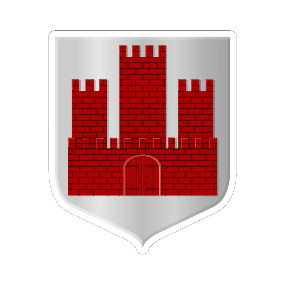 Oisterwijk wapen HRvA (Netherlands) (Coat of Arms) STICKER Vinyl Kiss-Cut Decal 6 Inch White - The Sticker Space