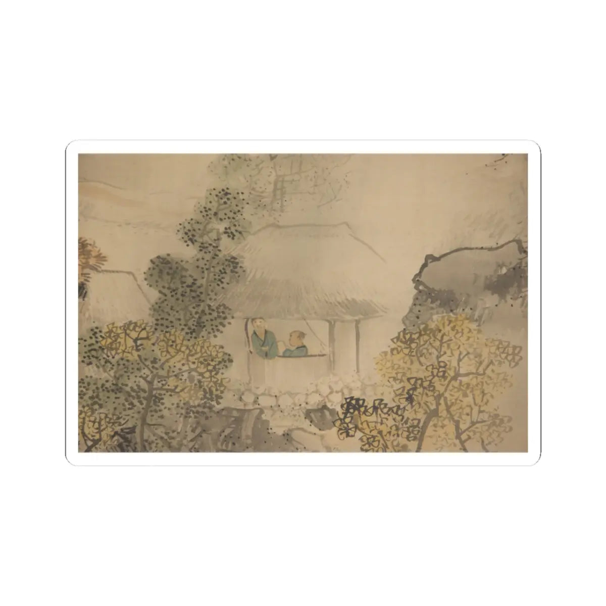 Okamoto Toyohiko - Autumn Landscape - 19th century v3 - STICKER Vinyl Kiss-Cut Decal