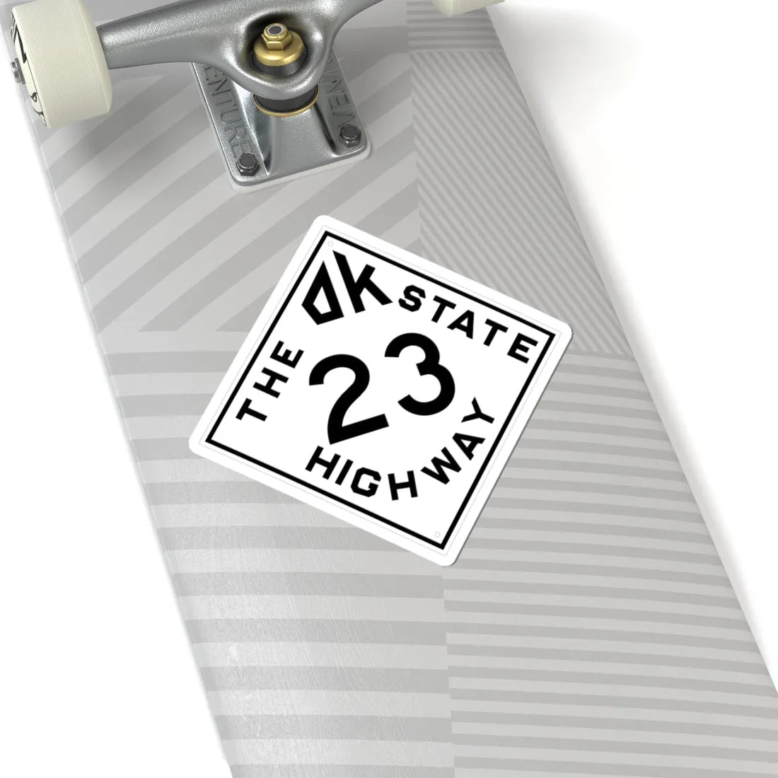 Oklahoma 23 1948 (Oklahoma) (Road Sign) STICKER Vinyl Kiss-Cut Decal - The Sticker Space